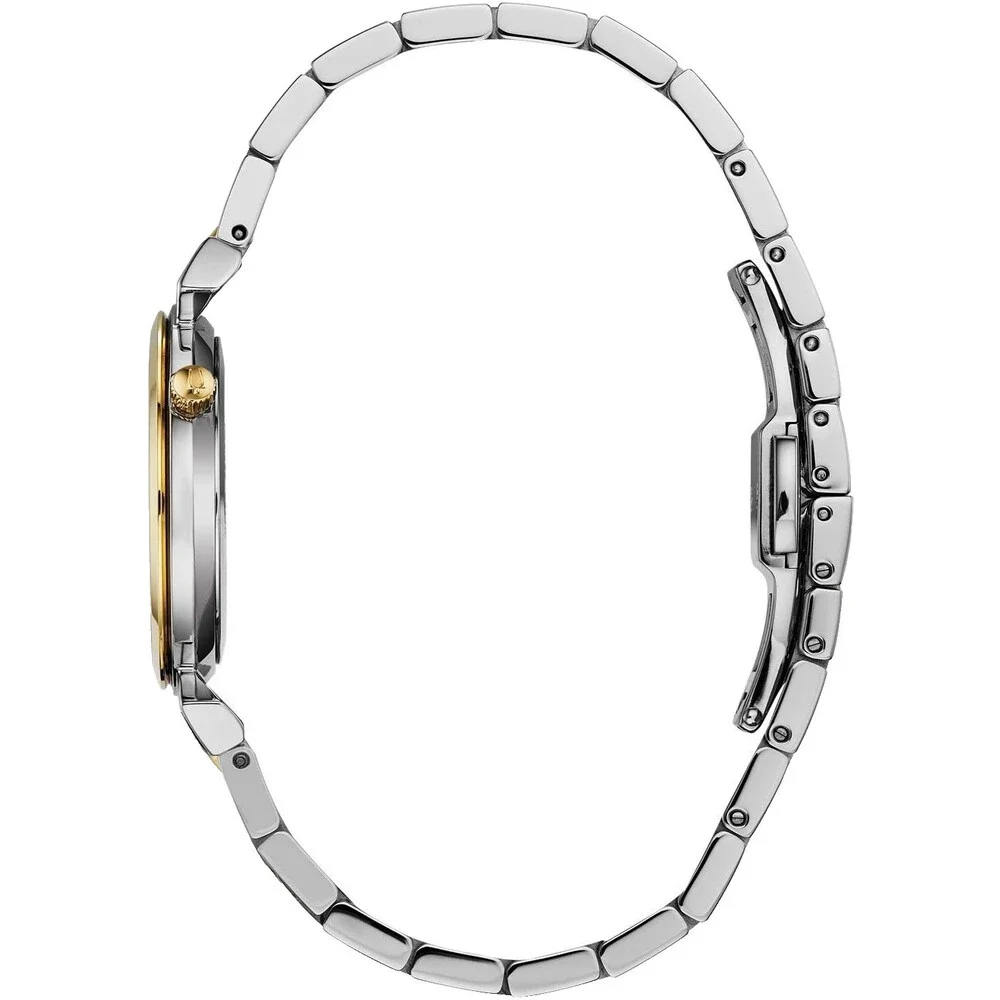 BULOVA REGATTA 98L264 WHITE DIAL GOLD & SILVER BRACELET 30MM WOMENS WATCH